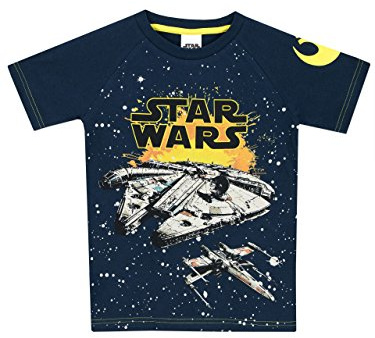 Star Wars Boys Millenium Falcon T-Shirt Age 12 to 13 Years Navy