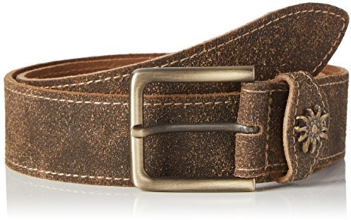 Werner Trachten Unisex Gürtel Trachtengürtel, Braun (Dunkelbraun Lr 103), 105 (Manufacturer Size:105)