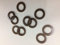 Rondella alzaporta bronzata per porte interne, diametro interno mm 9 diametro esterno mm 14 spessore 1,2 mm confezione da 10 PZ AGB