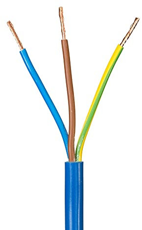 Hope Lighting 10M Blue 3 Core Flex 2.5mm Outdoor Caravan Camping Cable
