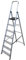 Escalera domestica de Aluminio Altipesa (Aluminio, 7 PELDAÑOS)