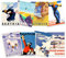 Wee Blue Coo Austria Skiing Travel Winter Sport Snow Alps Unframed Wall Art Print Poster Home Decor Premium Pack of 8 Österreich Skifahren Reise Schnee Alpen Wand Zuhause Deko