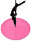 GOPLUS Vierfach Stangentanz Schutzmatte, Sicherheitsmatte Faltbar, Pole Dance Craschmatte, aus Kunstleder und Perle Baumwolle, Farbwahl, Durchmesser 150cm (Rosa)