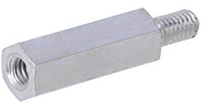 10X 226X20 Distanzmuffe mit Gewinde Innengew: M4 20mm Außengew: M4 Stahl DREMEC