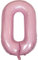 DIWULI Luftballon Geburtstag XXL Rosa - Zahl 0 Ballon