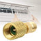 Adaptateur de réfrigérant R410A, 5/16 pouces SAE femelle à 1/4 pouces SAE mâle évasé pour climatiseurs HVAC, adaptateur droit(Out1/4SAE in5/16SAE)