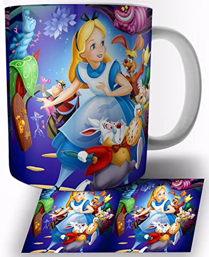 TusRelojes Alice In Wonderland 1951 Tasse en Céramique Blanche 325ml Mug
