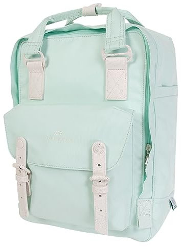 Doughnut MACAROON Rucksack Monet Series Unisex 16L mit Laptopfach I Studenten-Rucksack funktionell & handgefertigt I ideal als Reise-Rucksack oder leichter City-Rucksack I Daypack in Light Aqua