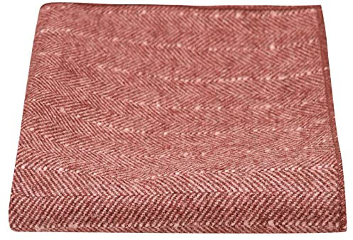 Einstecktuch, Fischgrätenmuster, Braun