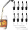 Ruikdly Metal Pour 8 Pezzi Tappo Dosatore Olio Versatori in Acciaio Inox Beccuccio Cocktail Dosatore Cocktail Bottiglia per Cocktail Liquore Olio Aceto Succo