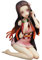 REOZIGN Demon Slayer Kamado Nezuko Figur, Kimetsu No Yaiba Anime Girl Figur Statue 13 cm Sammlung Modell Anime Puppets Figur PVC Spielzeug Geschenk