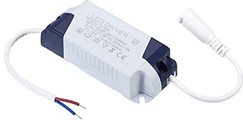 PATIKIL 12-18W 300mA LED Controlador, AC 85-265V Salida 36-72V DC Hembra Conector Constante Corriente Rectificador Transformador Externa Alimentación Fuente LED Techo Lámpara