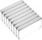 MIN CI 20x10x3mm Neodym Magnete Extra Stark, 8 Stück Kleine Magnete Stark Starker Magnete für Magnettafel Küchenschrank Rechteckige Whiteboard Magnet Fotos Büro