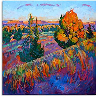 Erin Hanson Kunstwerk, schönes Poster, Leinwand, Kunstdruck, Poster und Wandkunst, moderne Familiendekoration, Poster, 60 x 60 cm