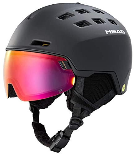 Head Skihelm Radar 5K MIPS Black XL/XXL (60-63 cm) Alpinski Helm mit Visier Snowboardhelm