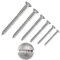 irsa24 200 Stk. Linsensenk Holzschrauben mit Schlitz 5,0 x 35 mm DIN 95 Edelstahl A4 Linsenkopf