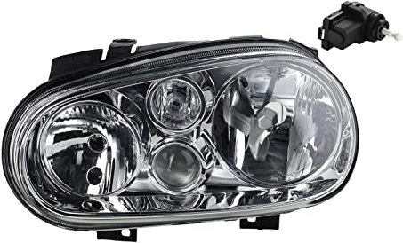 Johns, Scheinwerfer passend für VW Golf IV 1J 08/97-06/05 H7 H1 H3 Links m. Stellmotor