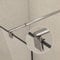 Heilmetz Shower Screen Support Bar, 700-1200mm Stainless Steel Shower Door Fixed Panel Wall to Glass Thickness 8-10mm Telescopic Bar Support Arm for Wet Room, Rounded Shaped Bar