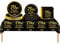 53Pcs Black Gold Happy 70th Birthday Party Tableware Plastic Table Cloth,7,9inch Paper Plates,Napkins for Man Birthday Table Decorations Disposable Party Tableware Set for Him Men Birthday Party