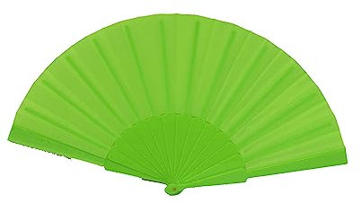 Z&H LIMA GREEN - Plastic Flamenco Fan, Light Lime Green Fan,, green, One size