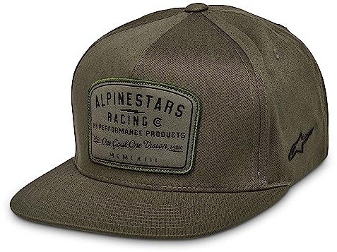 Alpinestars Unisex Region Hat Baseball Cap, Militär/Schwarz, Einheitsgröße
