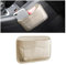 CGEAMDY Organizer laterale per sedili auto, mini organizzatore in pelle, tasca laterale per sedili auto, adatto per organizzare documenti, cartelle, blocchi appunti, ecc (Beige)