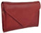 Gigi Damen Clutch-Handtasche mit Schulterriemen, klein, weich, klassisches Leder, Rot, rot, Einheitsgröße