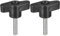 QUARKZMAN 2Pcs Manopola a Vite di Serraggio, M5 x 25mm in Acciaio Inossidabile 304 a Forma di T per Sostituire La Manopola di Serraggio a Mano