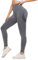 Sport Leggings Damen Booty Scrunch Butt Gym Leggings Damen Leggings High Waist Lange Yoga Hose Push up Fitness Frauen Sporthose (DE/NL/SE/PL, Alphanumerisch, S, Regular, Regular, # 1 Dunkelgrau)