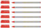 Edding 6 Fineliner 89 Office Liner, 0,3 mm, Rot