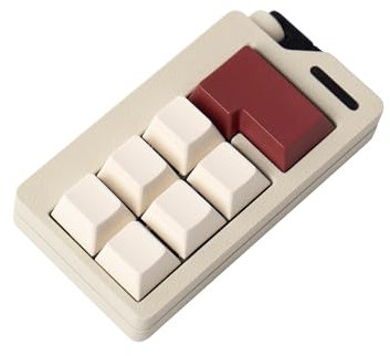 Keyboard Fidget Toys for Adults 3D Printing Keyboard Clicker Fidget Sensory Fun Toys with Keycaps Switch for Anxiety Decompression (White)