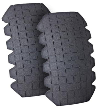 Kneetek Kniepolster Universal Maxi 16 | 2 Stück | 245x150x16mm | 115g | optimaler Knieschutz in Kombination mit Arbeitshose | Knieschutzpolster geeignet für Klempner Elektriker Fliesenleger