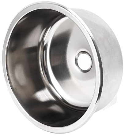 Lavabo de Cocina Fregadero para Vehículos Recreativos Fregadero de Cocina, Fregadero para Autocaravana a Prueba de Herrumbre Fregadero Universal de Barra Cepillada de Fácil