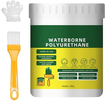 Sealing Liquid Rubber | Waterproof Sealant Agent for Indoor & Outdoor Coating | Insulating Rubber Paint, Effective Practical Solution for Campers, Roof Repair, Basements