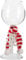 LABRIMP Christmas Glasses with Tree Base Scarf Xmas Wine Cups for Party