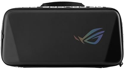 ASUS Estuche de Viaje ROG ALLY Premium/ROG ALLY PREMIUM CASE/Rígida/Repelente al Agua/Compartimiento para Cargador y tarjetas de memoria/Garantía en México, Negro, Mediano, Casual