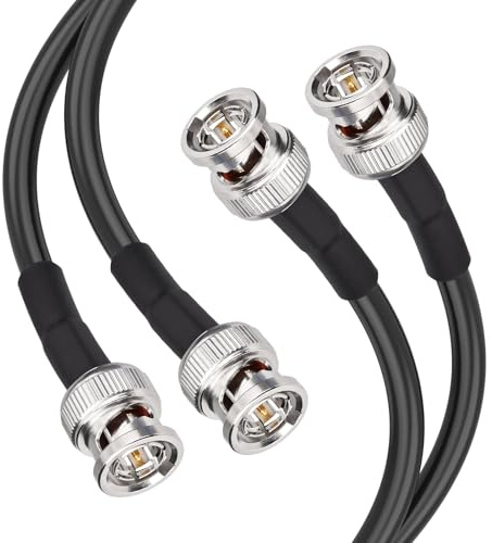 Superbat 3G 6G SDI Kabel 60cm BNC RG59 Kabel 75ohm BNC Stecker auf Stecker SDI Video Kabel Low Loss Koaxial Kabel 2Pcs für CCTV Kamera Video Monitor SDI Converter 3G-SDI/6G-SDI/HD-SDI/1080p/4K