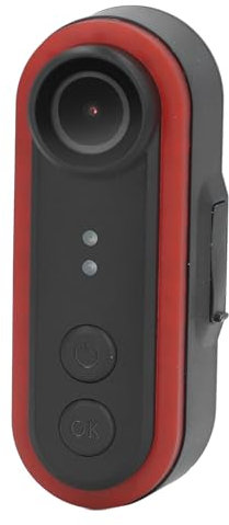 Bike Camera with Tail Light, Bike Rear View Camera with 6 Lighting Modes, Rechargeable Mirror Camera with 180° Adjustable Mount, 150° Wide Angle, IPX6