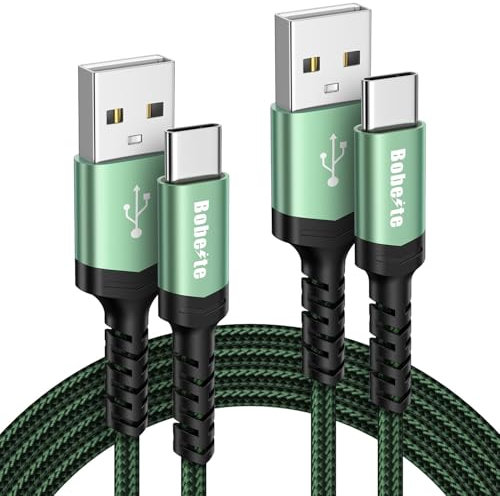 USB C Charger Cable 2Pack 3M/10FT,Extra Long USB Type C Fast Charging Lead Braided for Samsung Galaxy S23 Plus S24 S25 Ultra S22 S21 S20 FE S10 S9 S8,Note 10 9 8,Google Pixel,Huawei,Xiaomi,Switch,PS5