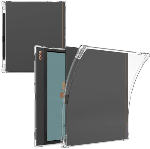 MEMELOKA Cover per Boox Tablet Note Air4C/Air3C/Air3 10.3 Pollici con Slot per Penna, Trasparente Morbido TPU Silicone Protettiva Custodia Antiurto Anti-Graffio Bumper con Angoli Rinforzati