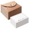 Katyjun 25 Stück Mini Briefumschläge mit Karten, Kraftpapier Kleine Briefumschläge Mini