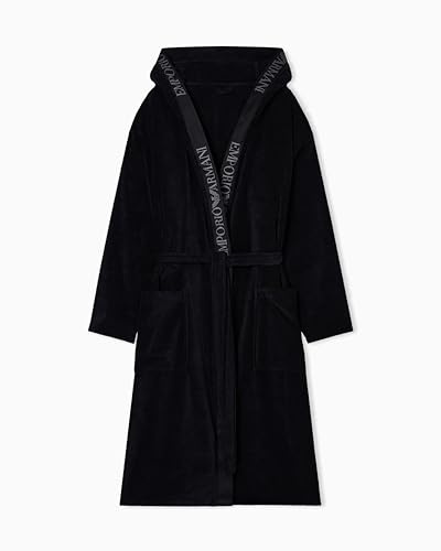 Emporio Armani ACCAPPATOIO UOMO SPUGNA NERO S, Nero, S