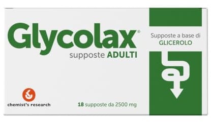 CHEMIST'S RESEARCH GLYCOLAX SUPPOSTE ADULTI | Glicerolo per il Trattamento dei Sintomi e dei Fastidi della Stitichezza | 18 Supposte (1)