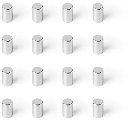Strong Magnets Neodym Magnet - Rund 2 x 4 mm - 20 Stück - Extra stark, hält bis 127 g - Für Magnettafel, Kühlschrank, Whiteboard, Pinnwand, Büro