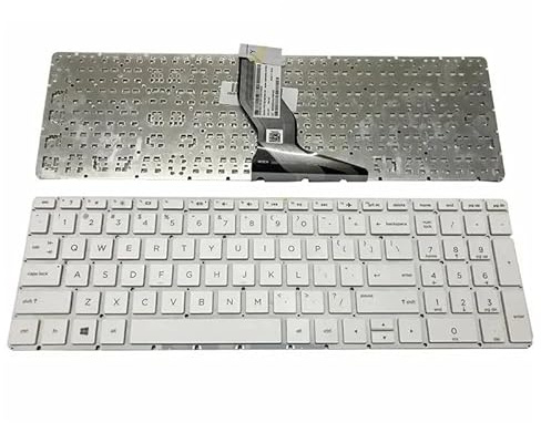 QHHOZHD Teclado para portátil HP 15s-eq 15s-er 15s-FR 15s-fq 15-dy 15-EF 15T-BR 15g-BR 15g-Bx, Color Blanco e inglés(White)