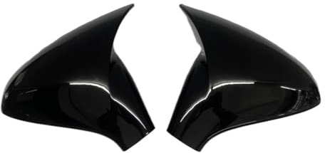 Coque Retroviseur Pour Peugeot 207 308 2006 2007 2008 2009 2010 2011 2012 1 Paire De Couvercles De Rétroviseur Latéral De Voiture Pièces Détachées Auto(Glossy Black)