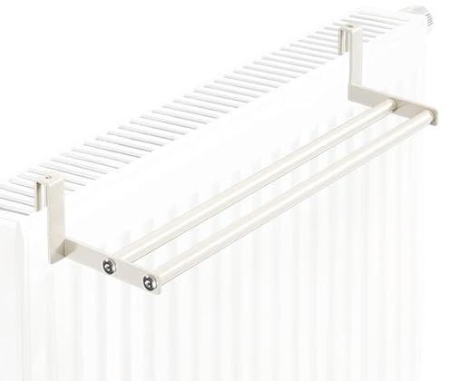Générique Etendoir Linge Mural, Etendoir Radiateur, 2 Barres Porte Serviette Radiateur, Aucun PerçAge Radiateur Soufflant Porte Serviette, Seche Linge Mural (38cm)