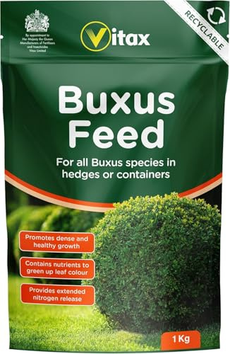 Buxus Feed Fertiliser for Hedges & Containers, Box Plant Food for Healthy Growth, Suitable for Garden & Container Plants, 1kg / 5kg (buxus 1kg)