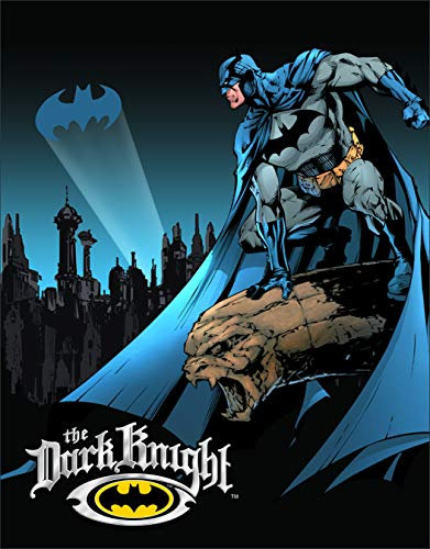 Desperate Enterprises Batman The Dark Knight Tin Sign - Nostalgic Vintage Metal Wall Decor - Made in USA - 12.5 W x 16 H