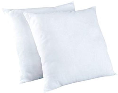 The Bettersleep Company Luxury Piped Edge Square Pillow Pair (2 pillows) Euro Continental 65 cm x 65 cm (26 x 26) British Made
